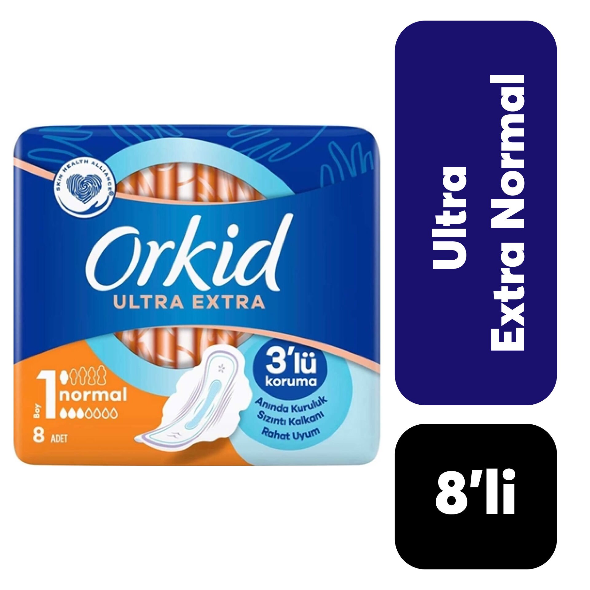 Orkid Ped Ultra Tekli Normal 8'li
