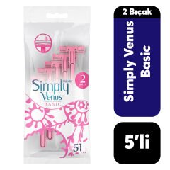 Poşet Gillette Venüs Poşet Simple 2 Bıçak 5’li Yedek