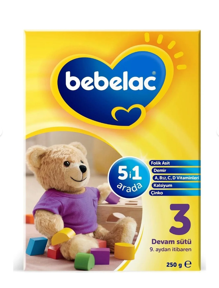 Bebelac 3 Devam Sütü 9-12 Ay 250 Gr