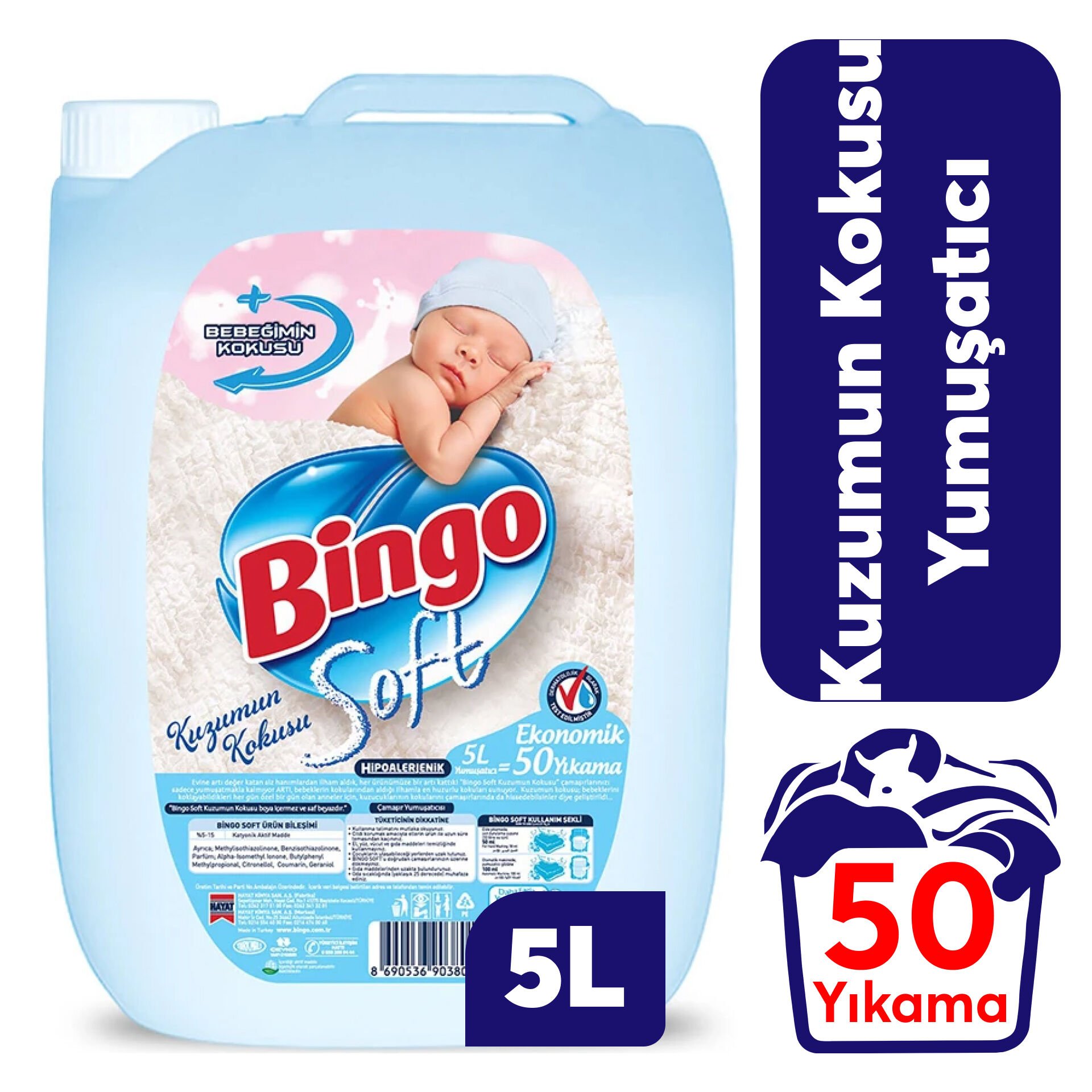 Yumuşatıcı Bingo 5 L Kuzum Kokusu