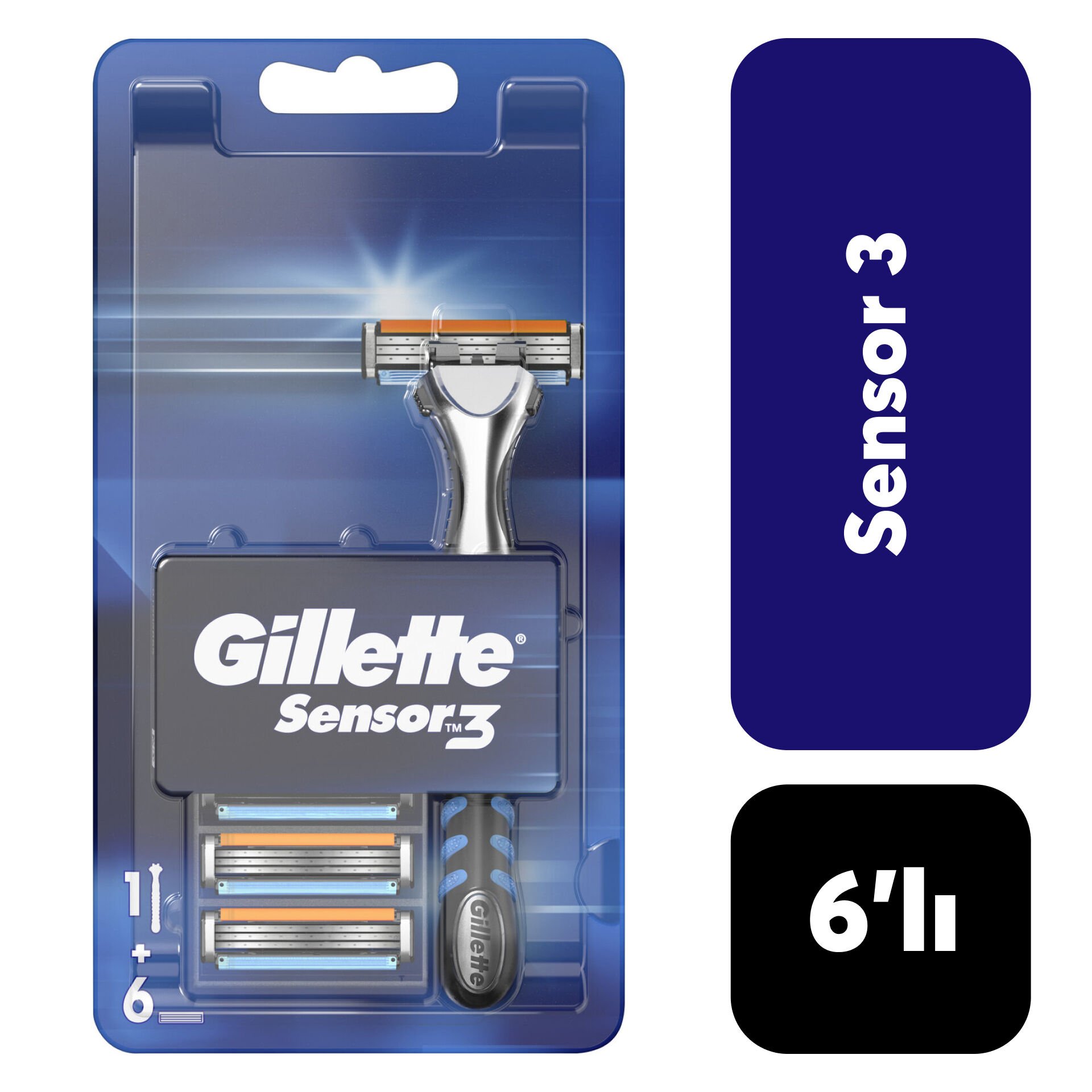 Gillette Sensor3 Makine + 6 Yedek
