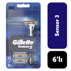Gillette Sensor3 Makine + 6 Yedek