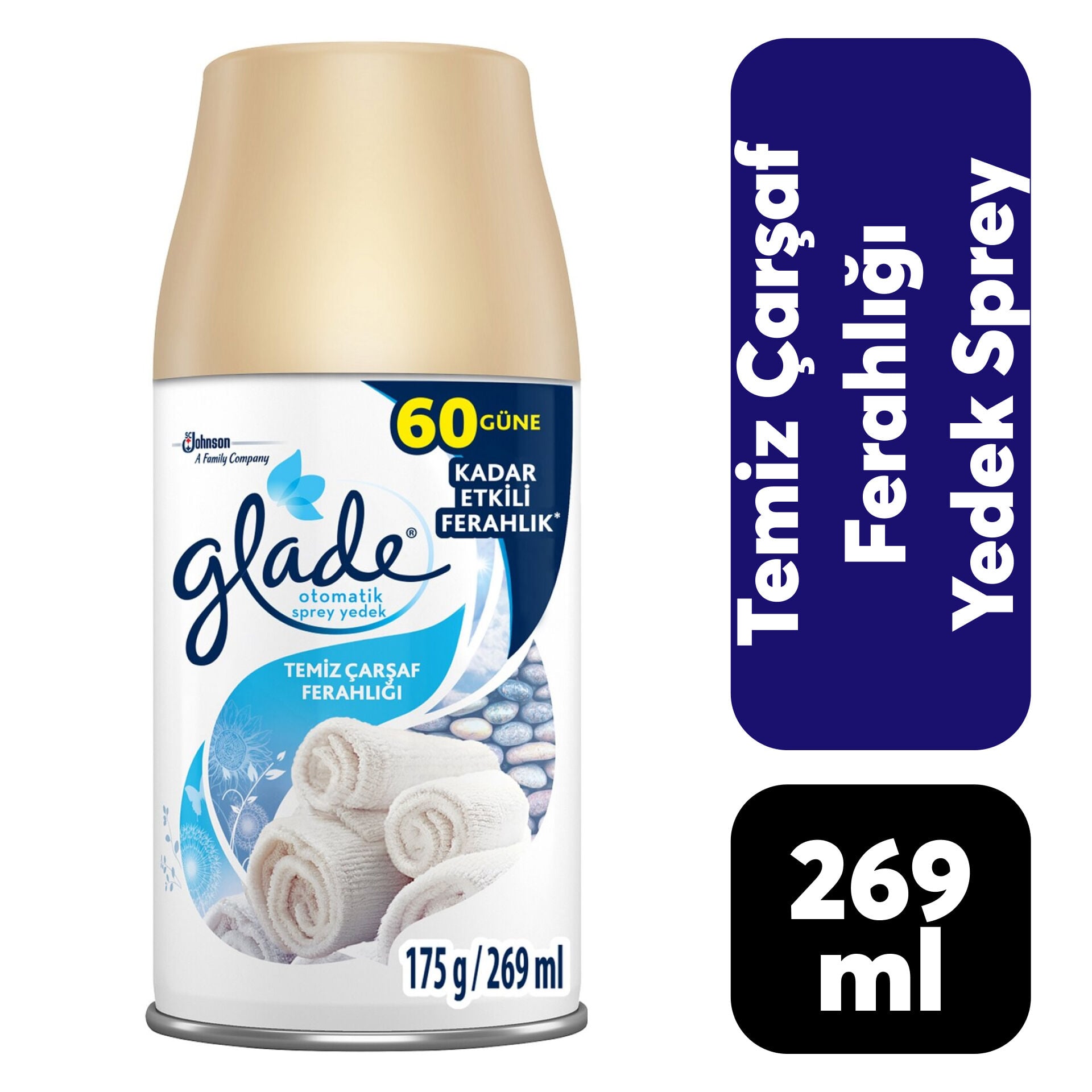 Koku Yedek Glade Sprey 269 ml Temiz Çarşaf Ferahlığı