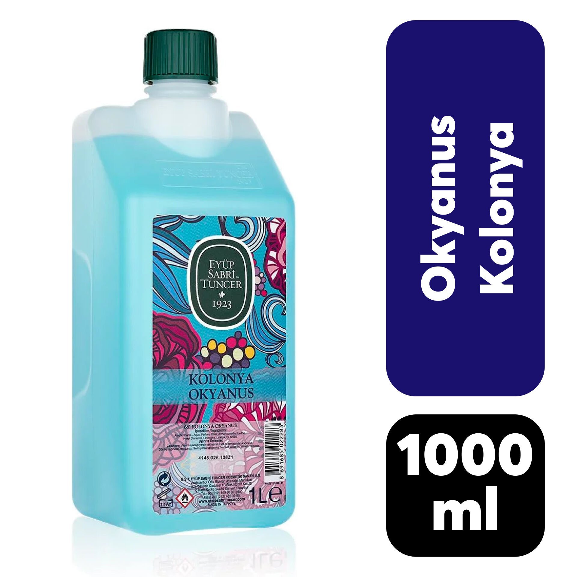 Kolonya Eyüp Sabri Tuncer 1 L Okyanus
