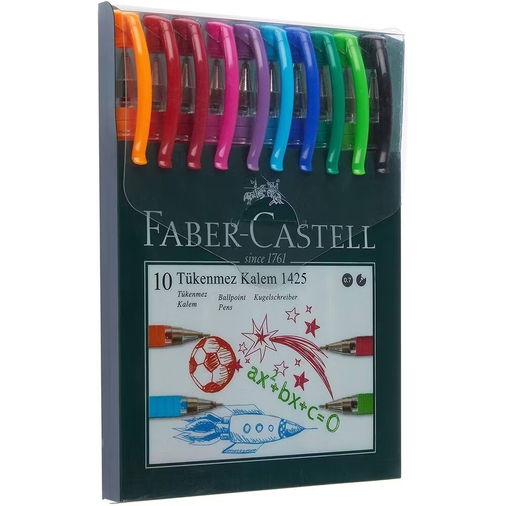 Faber Castel Tükenmez Renkli Kalem 10 Lu