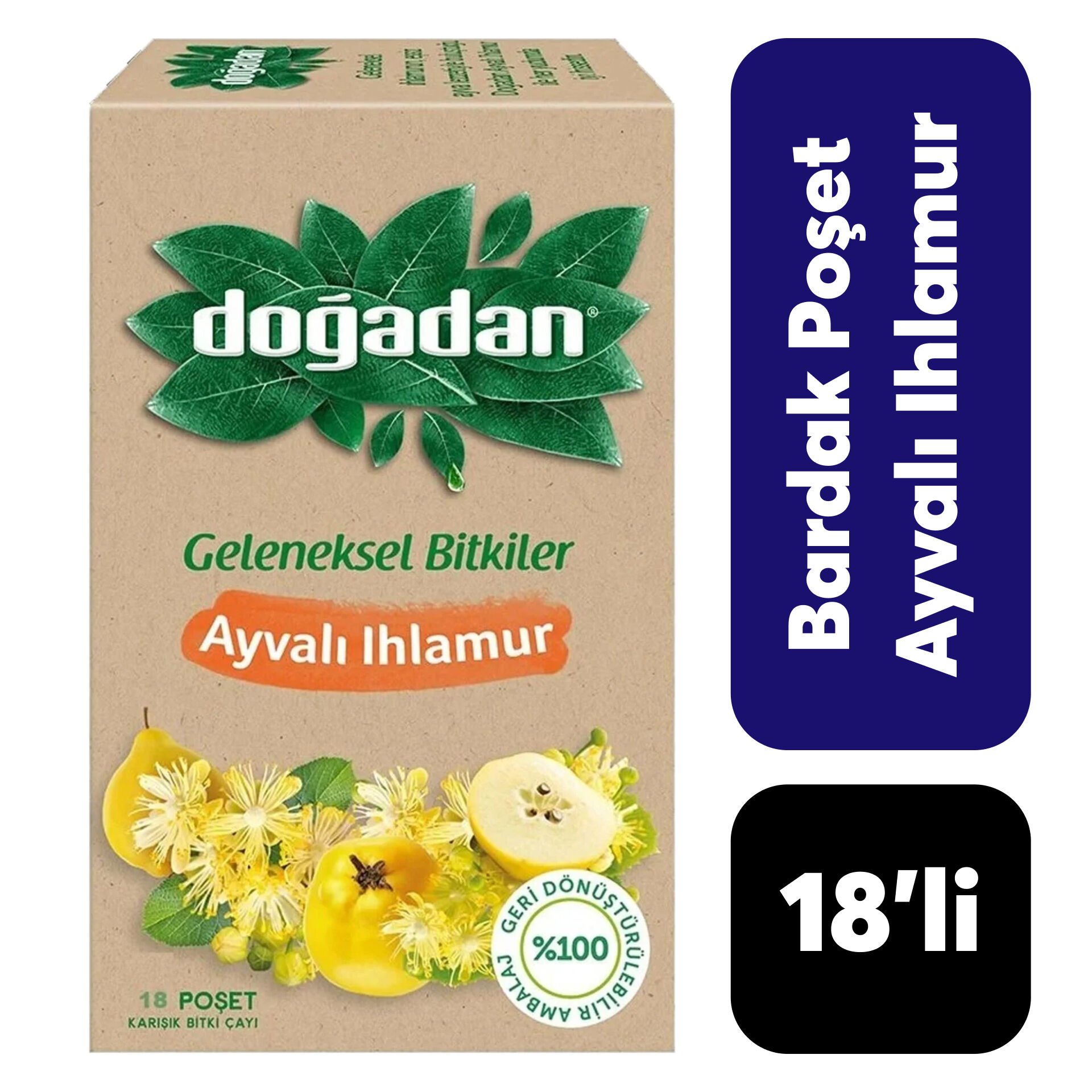 .Doğadan 18'li Ayvalı Ihlamur Çayı