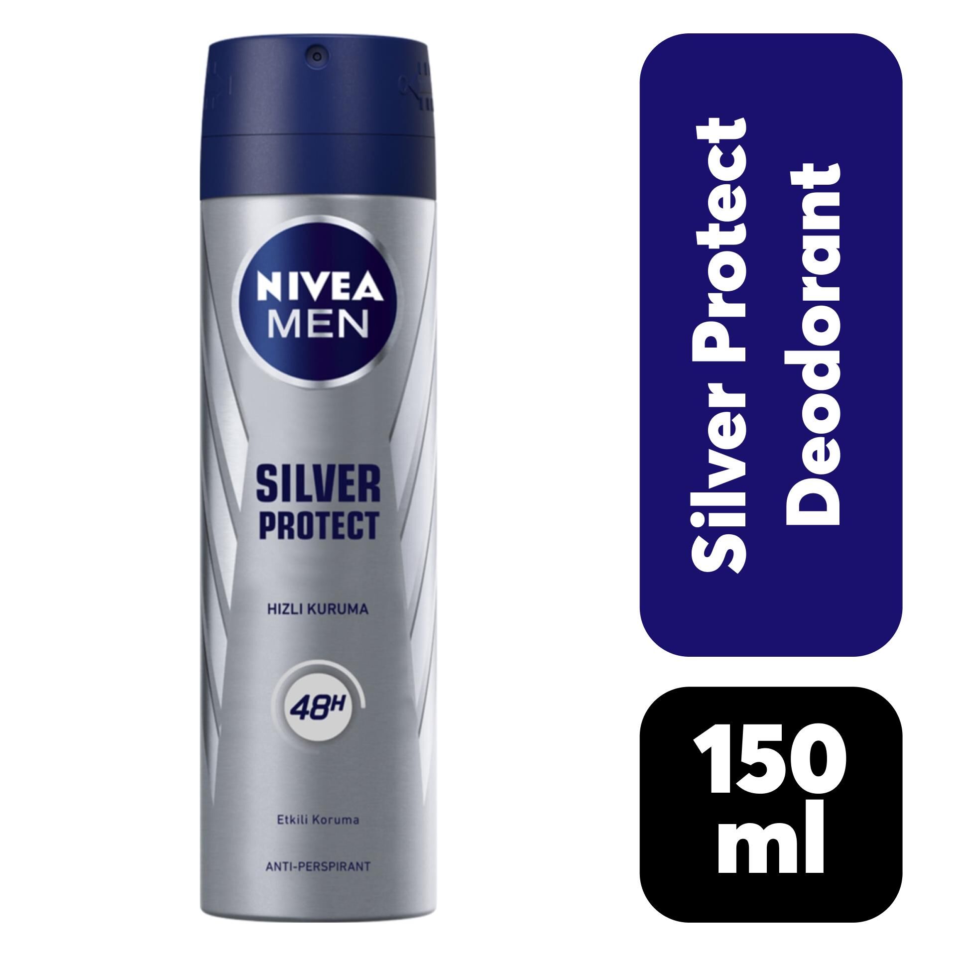 Nivea Deodorant Erkek 150 ml Silver Protect