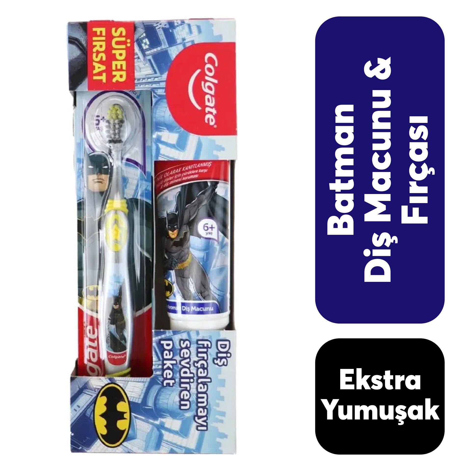 Diş Macunu Colgate 75 ml + Diş Fırçası Batman 5+ Yaş