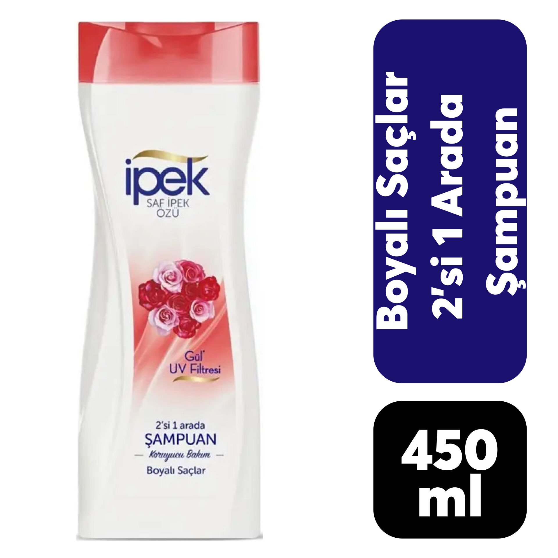 İpek Şampuan 450 ml 2-1 Koruyucu Bakım Gül