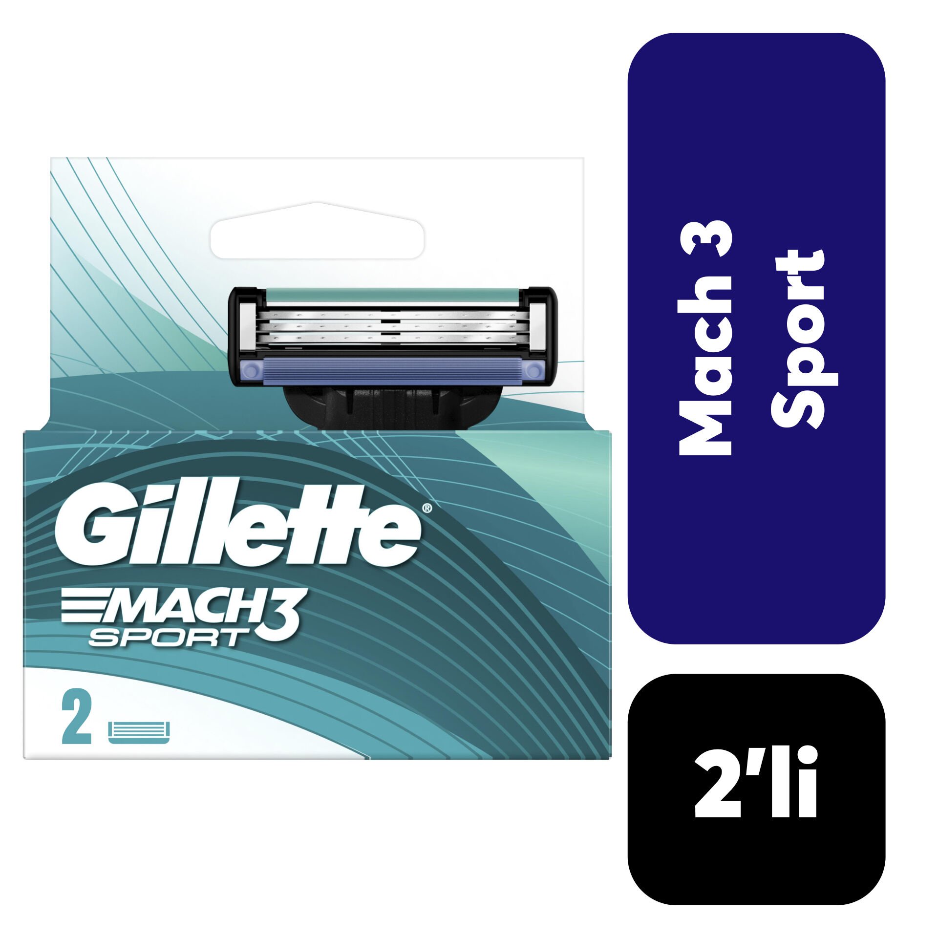 Gillette Yedek Başlık Mach3 Start  2’li