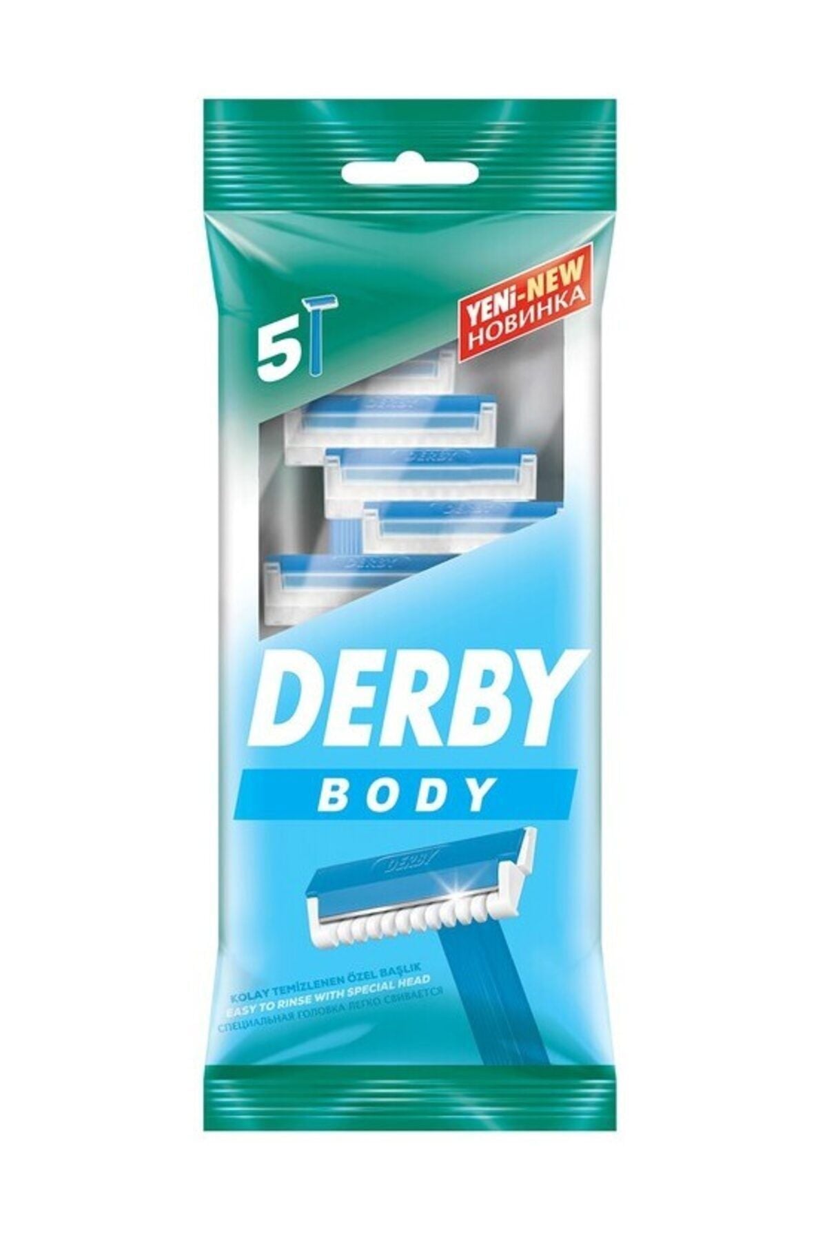 Poşet Derby 5'li Banyo Kulan-At Tıraş Bıçağı