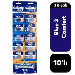 Kartela Gillette Blue3 Comfort 10'lu***