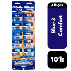 Kartela Gillette Blue3 Comfort 10'lu***