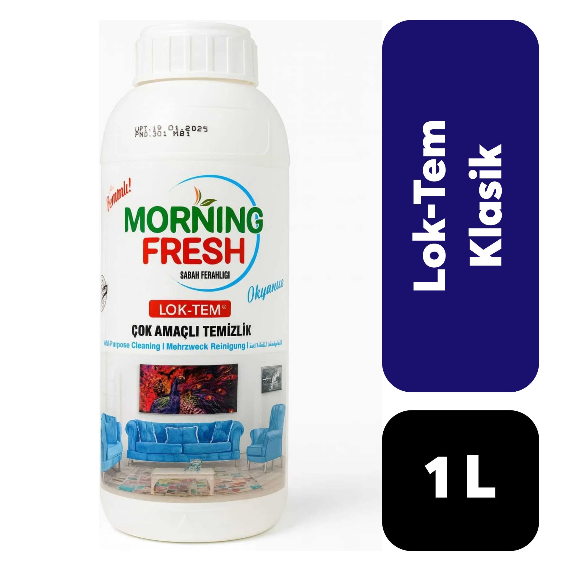 Çok Amaçlı Temizlik Morning Fresh Lok-Tem 1 L Okyanus