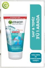 Garnier Saf ve Temiz 3-1 Arada 150 ml Yüz Temizleyici