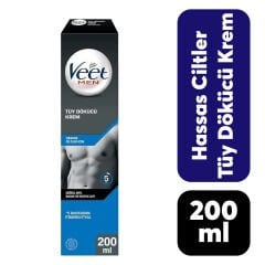Veet Men Tüy Dökücü Krem 200 ml Hassas Mavi