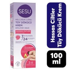 Sesu Tüy Dökücü Krem 100 ml Kadın Hassas Ciltler