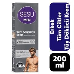 Sesu Tüy Dökücü Krem 200 ml Erkek