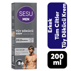 Sesu Tüy Dökücü Krem 200 Ml Erkek