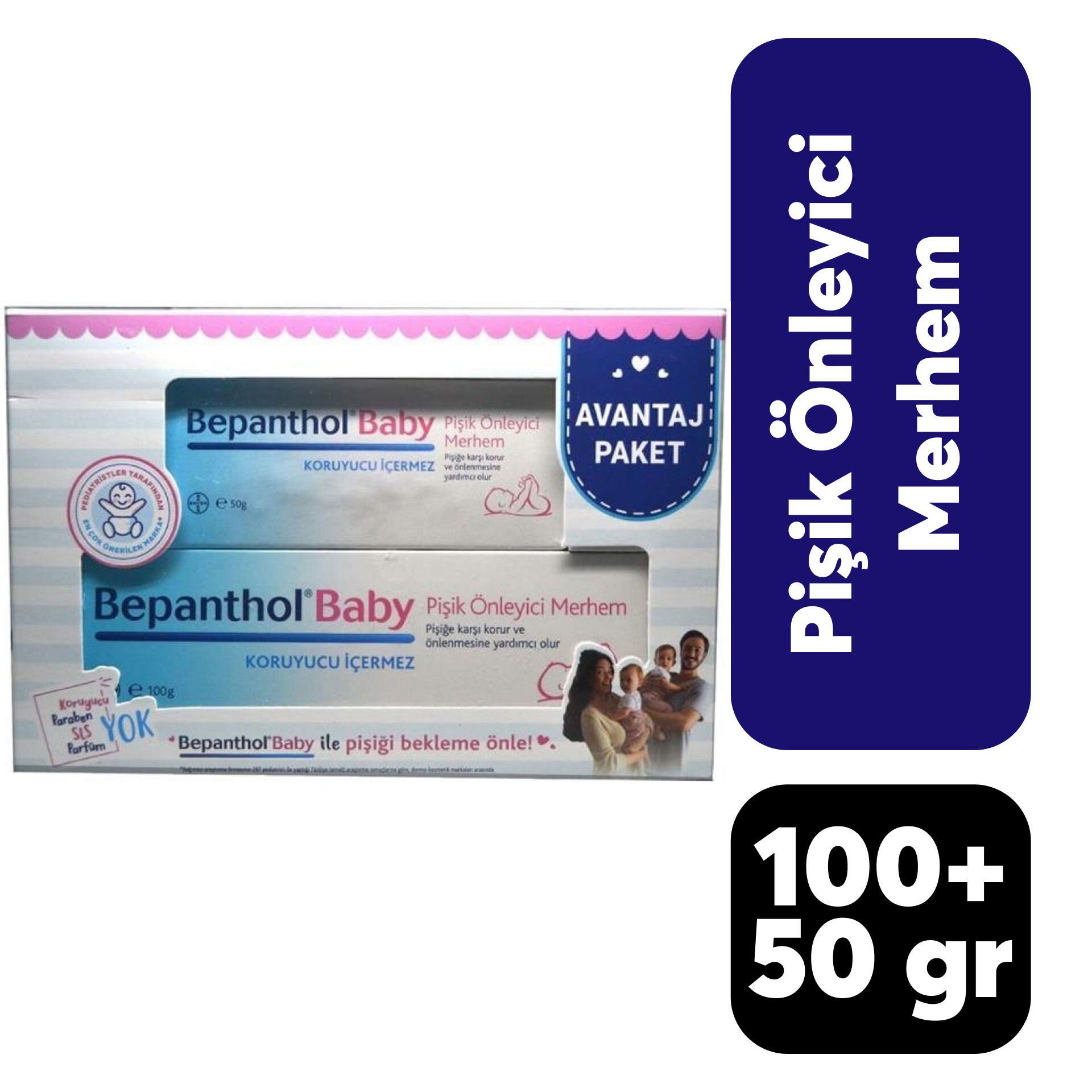 Pişik Kremi Bepanthol Avantaj Paket 100 gr + 50 gr