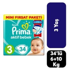 Prima Fırsat 3 Numara 6-10 Kg 34'lü