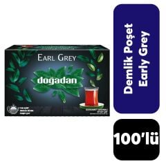 Doğadan Siyah Çay Earl Grey 100'lü Demlik Poşet