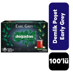 Doğadan Siyah Çay Earl Grey 100'lü Demlik Poşet
