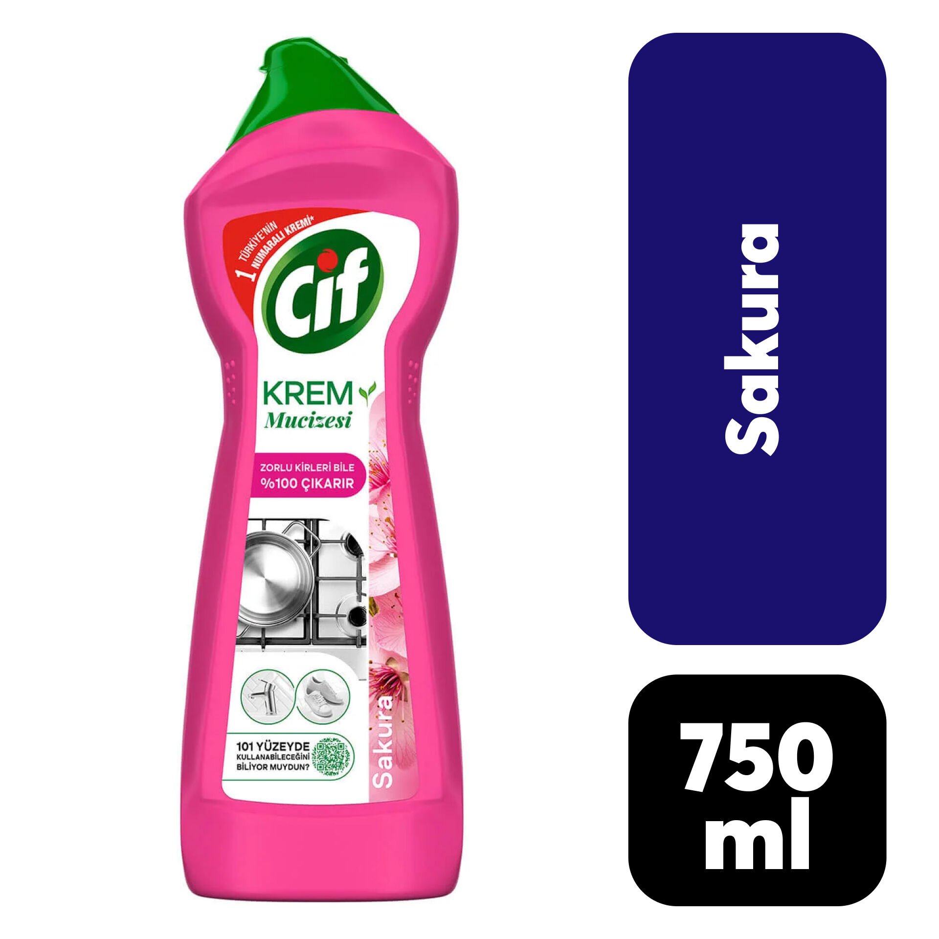 Krem Temizleyici Cif 750 ml Sakura