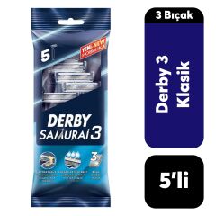 Poşet Derby Samurai 5'li Kulan-At 3 Bıçak Tıraş Bıçağı