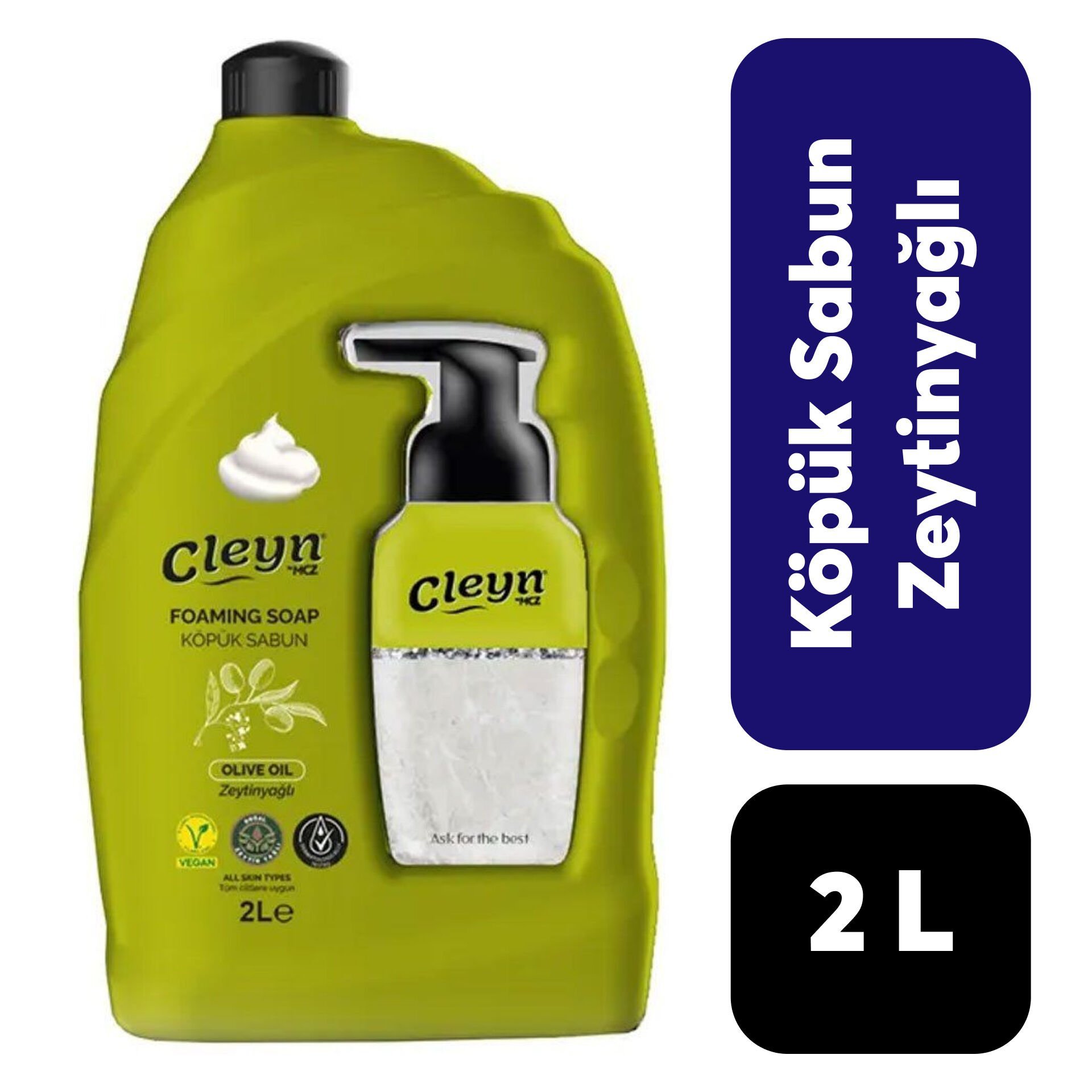 Sabun Sıvı Cleyn 2 L Zeytinyağlı