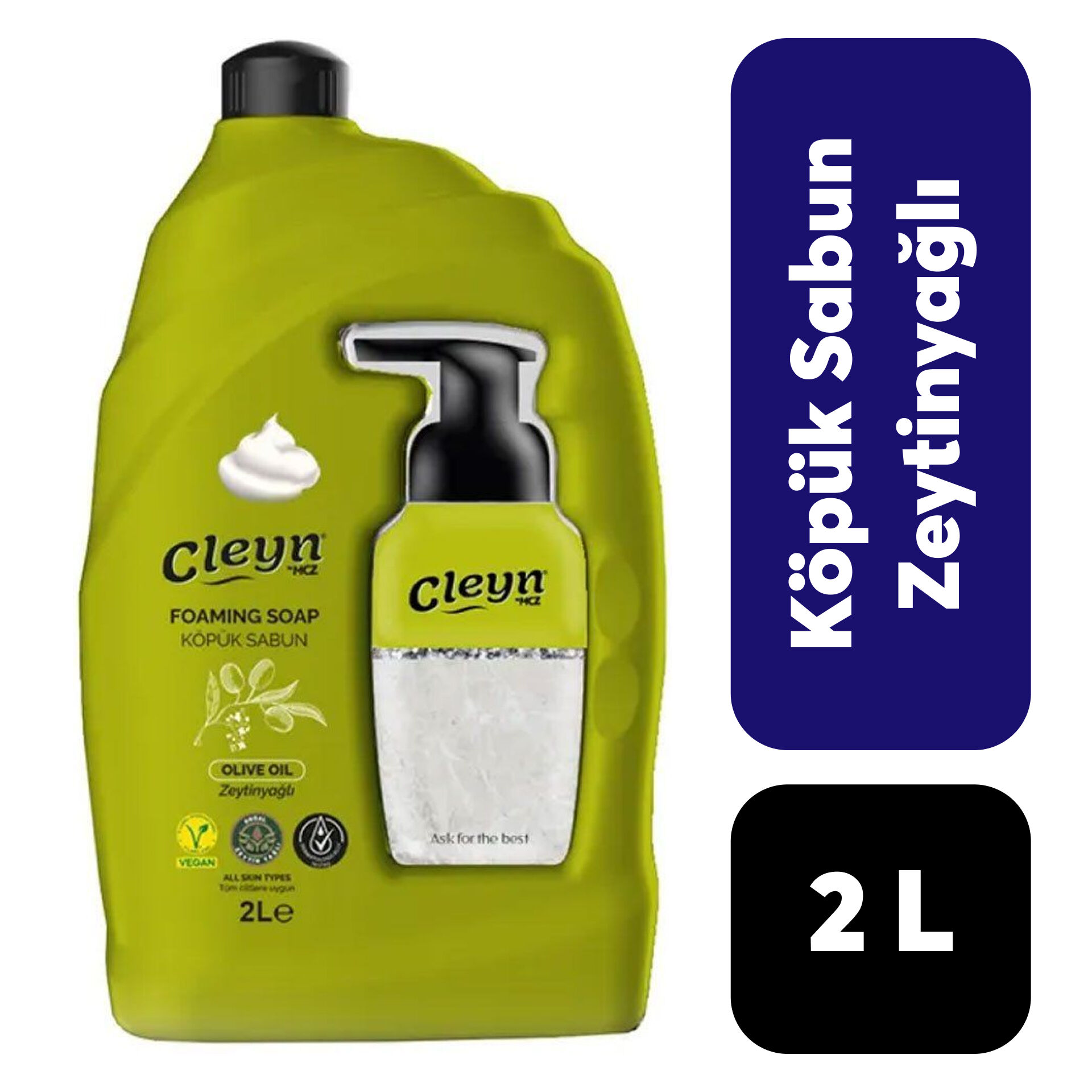 Sabun Sıvı Cleyn 2 L Zeytinyağlı