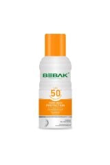 Bebak SPF 50+ UVA/UVB Işınlarına Karşı Yüksek Koruma Etkili Güneş Koruyucu Sprey 150 ml