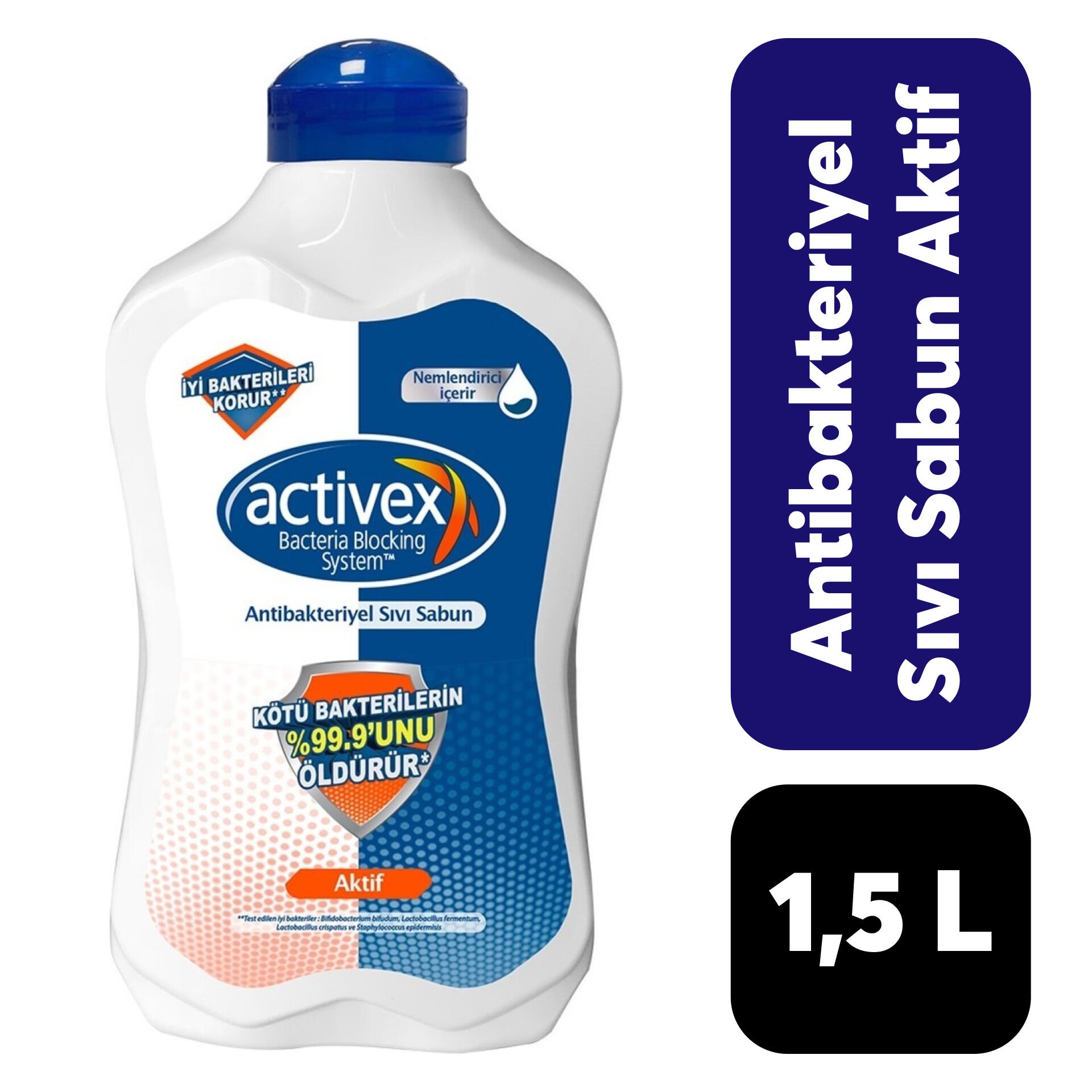 Sabun Sıvı Activex 1,5 L Aktif Antibakteriyel