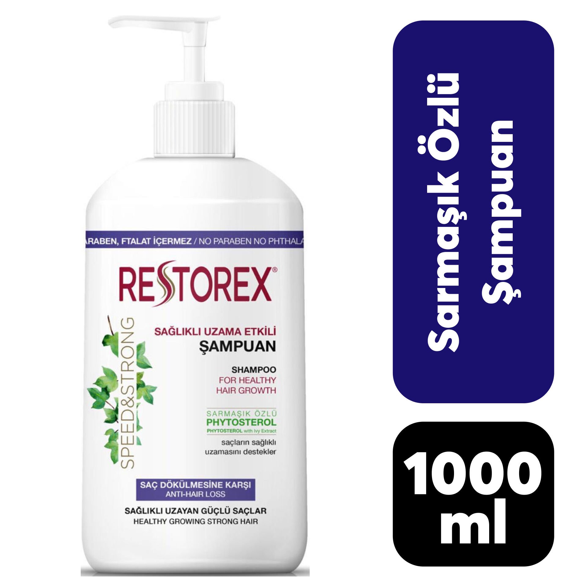 Şampuan Restorex 1000 ml Sarmaşık Özlü***