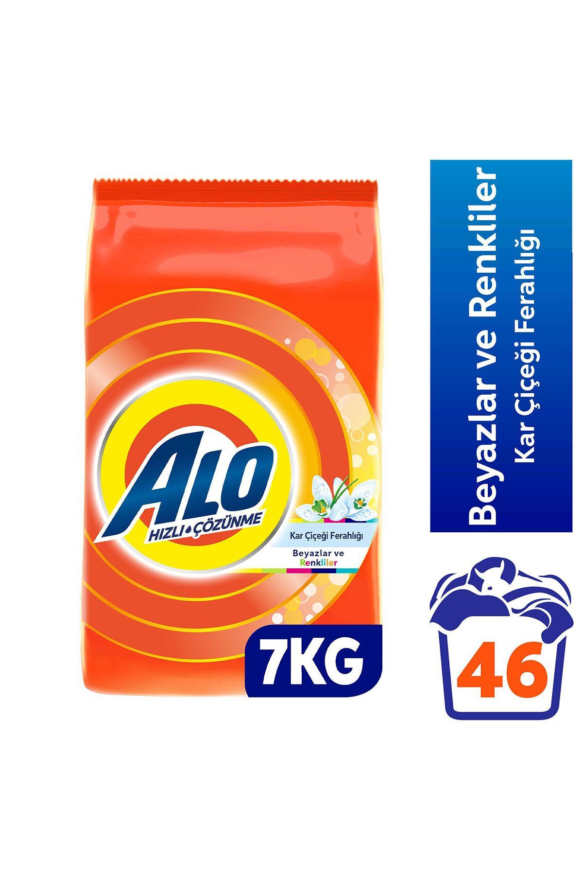Toz Deterjan Alo 7 Kg Beyazlar ve Renkliler Kar Çiçeği