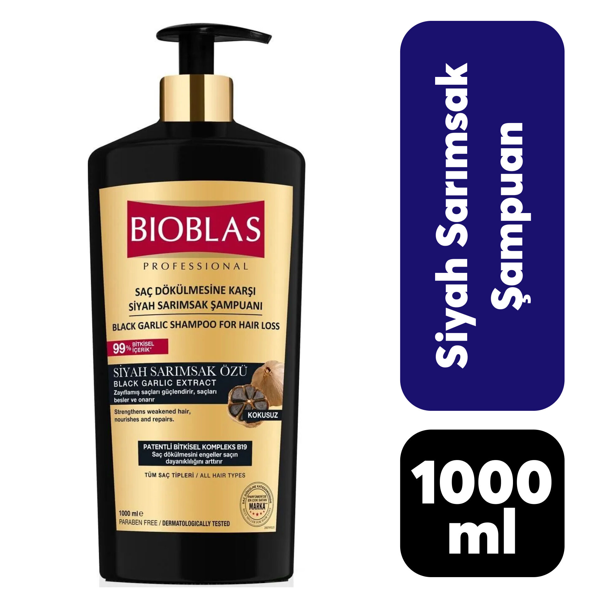 Şampuan Bioblas 1000 ml Siyah Sarımsak