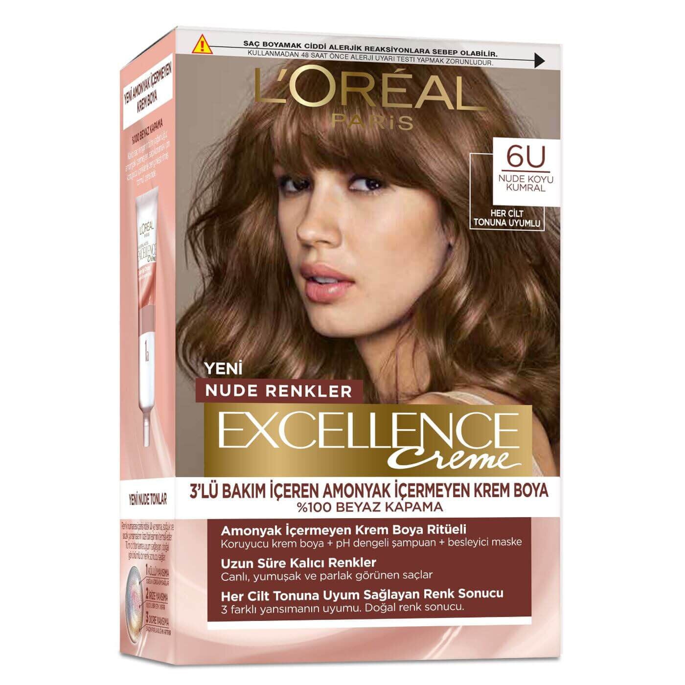 Loreal Paris Excellence Creme 6U Koyu Kumral