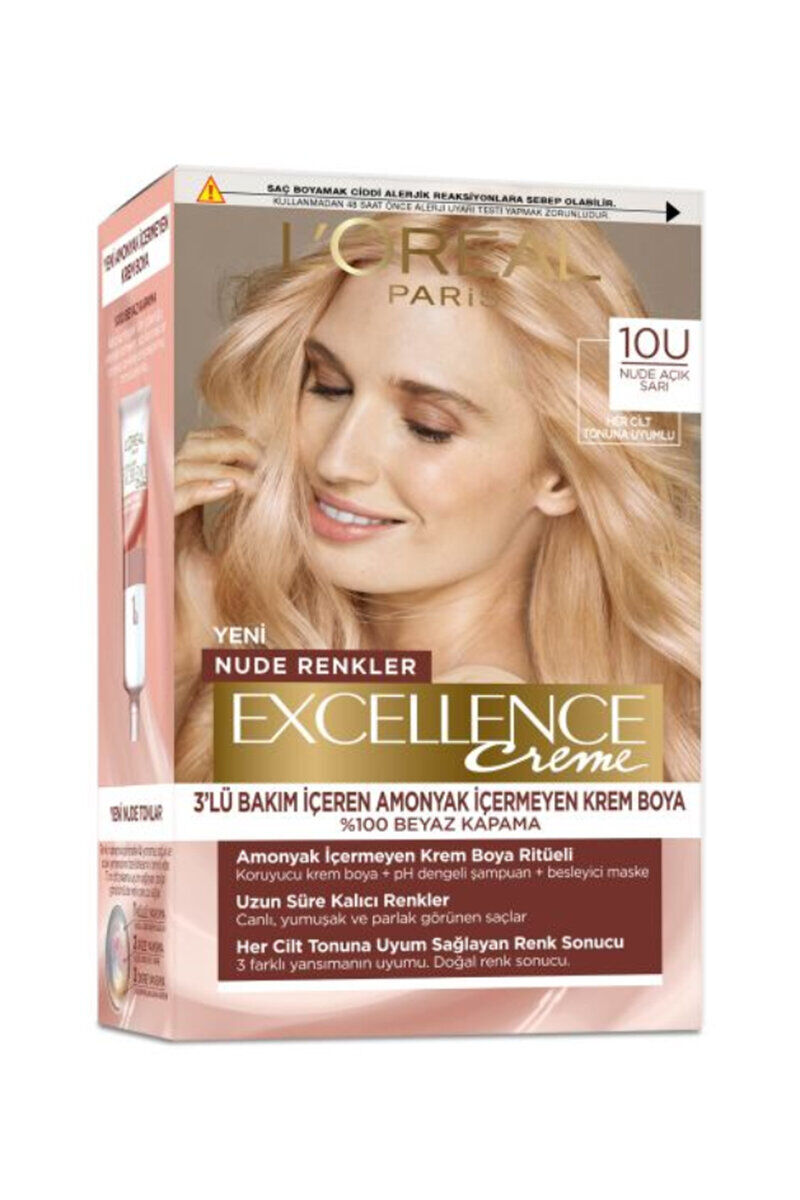 Loreal Paris Excellence Creme 10U Açık Sarı