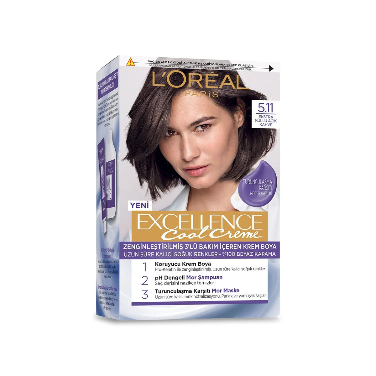 Loreal Paris Excellence Creme 5.11 Ekstra Küllü Açık Kahve