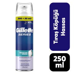 Tıraş Köpüğü Gillette Series 200 ml + 50 ml Protection