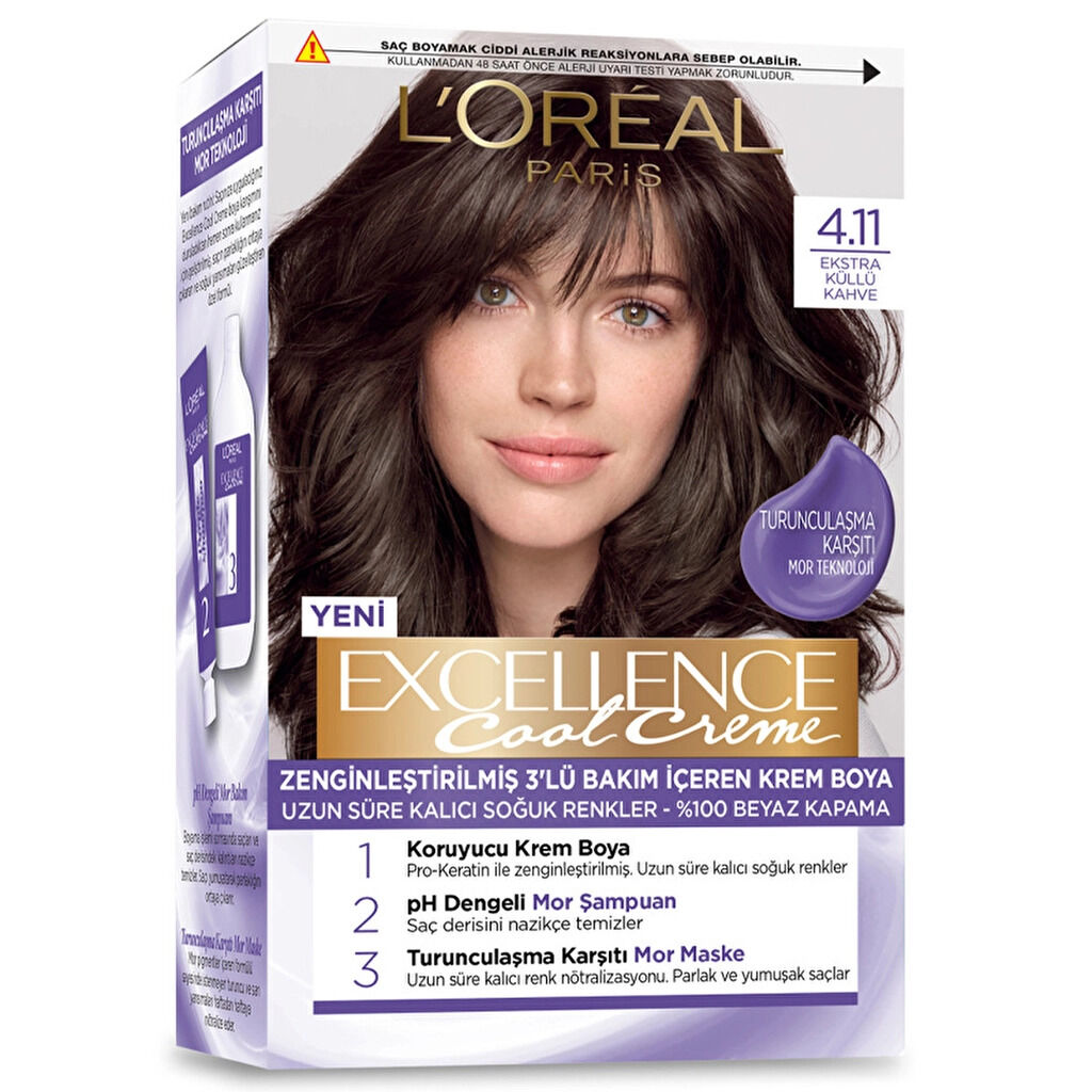 Loreal Paris Excellence Cool Creme 4.11 Ekstra Küllü Kahve