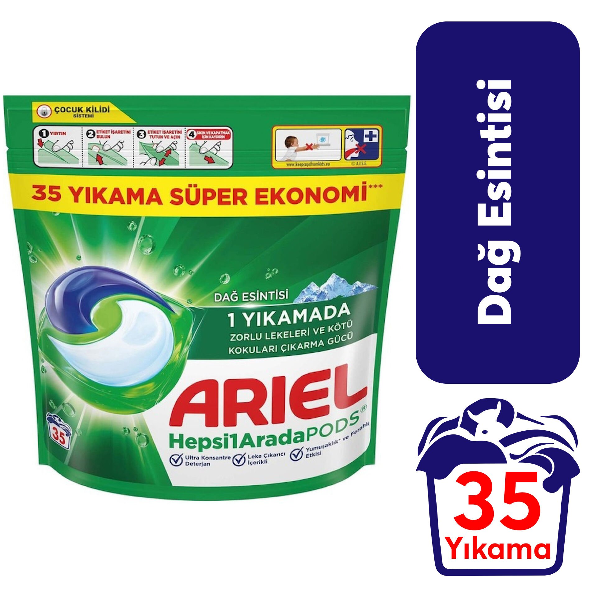 Ariel Dağ Esintisi Pods 35 Yıkama