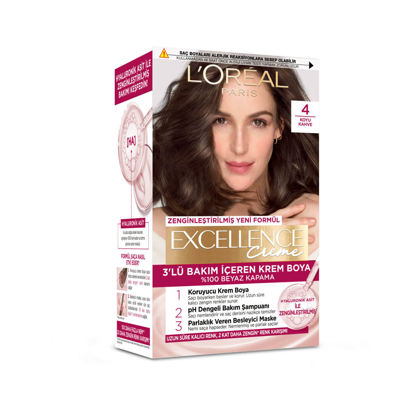 Loreal Paris Excellence Creme 4 Koyu Kahve