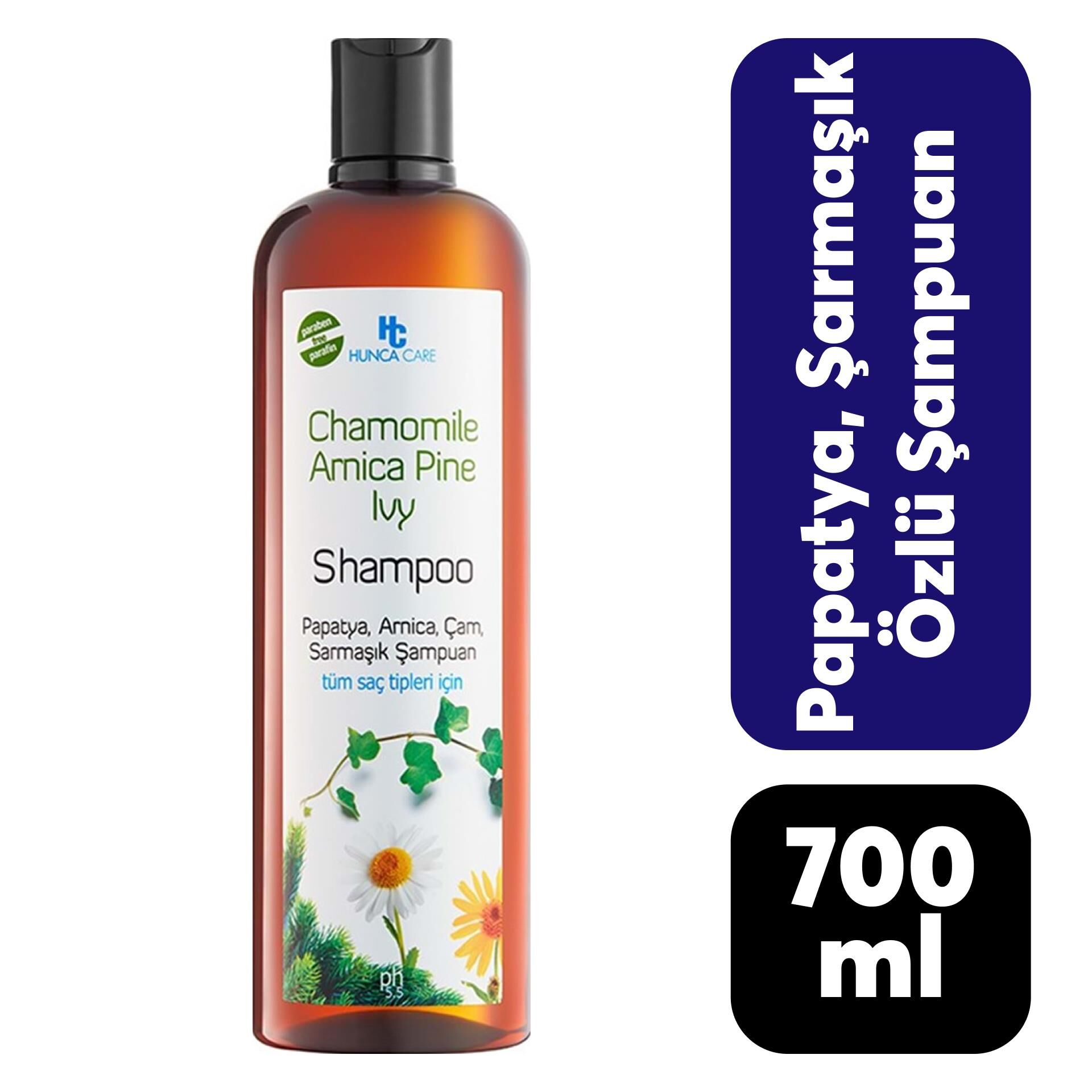 Hunca Care Şampuan 700 ml Papatya, Arnica, Çam, Sarmaşık
