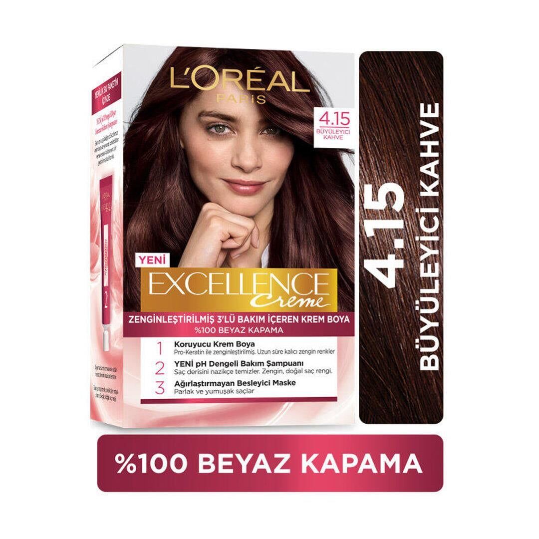 Loreal Paris Excellence Creme 4.15 Büyüleyici Kahve