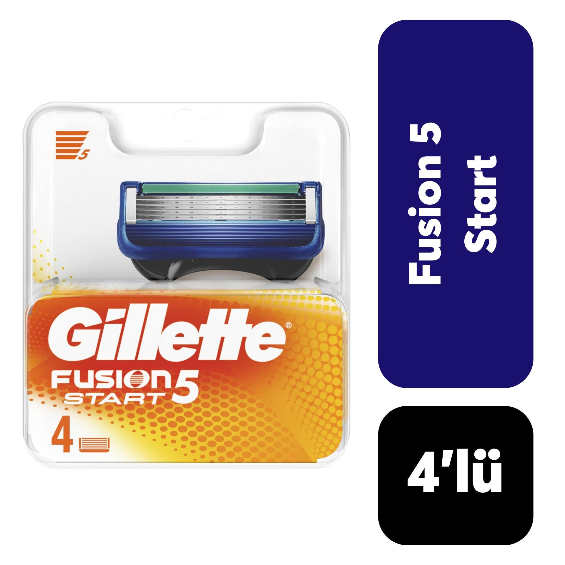 Gillette Yedek Fusion5 Start 4’lü