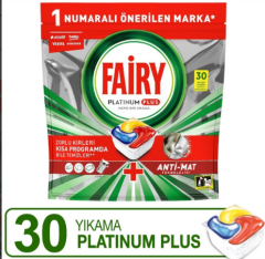 Bulaşık Tableti Fairy Platinum Plus 30’lu