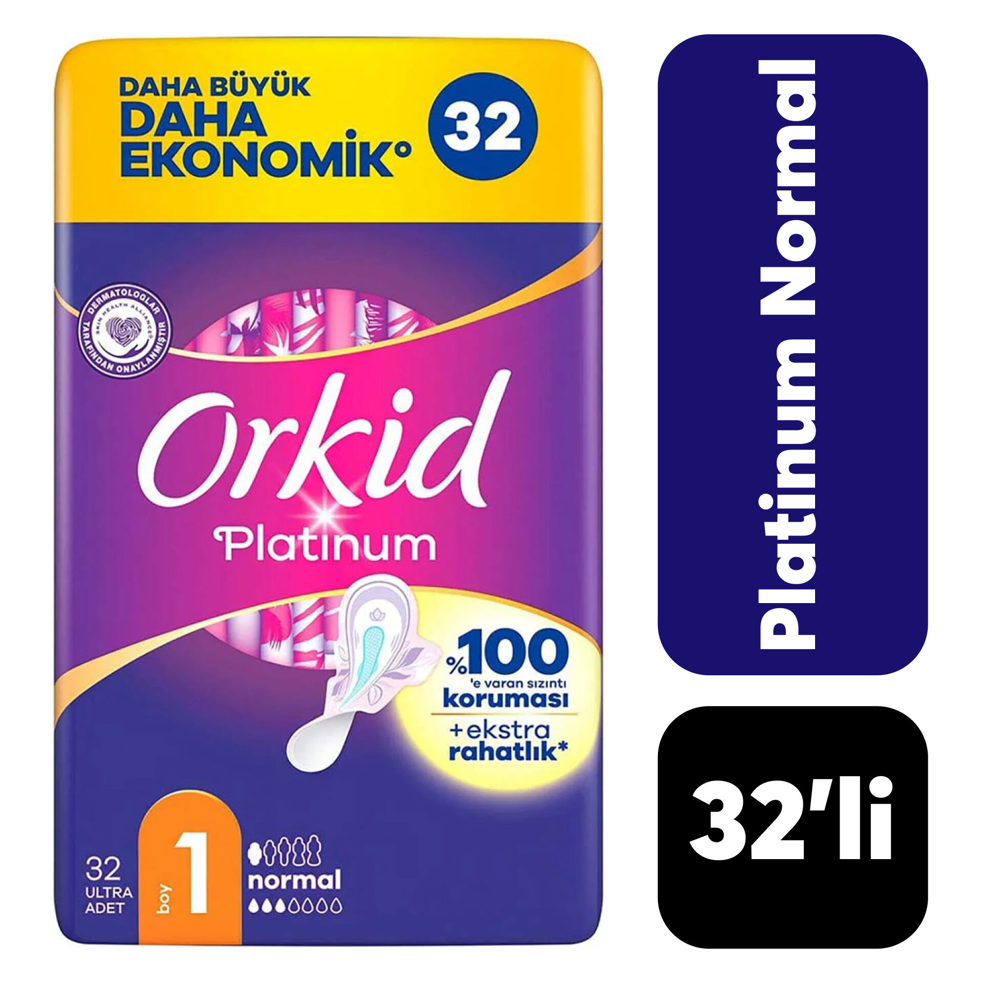 Orkid Ped Platinum 4'lü Normal 32'li