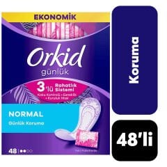 Orkid Günlük Ped Normal Eko Paket 48 Li