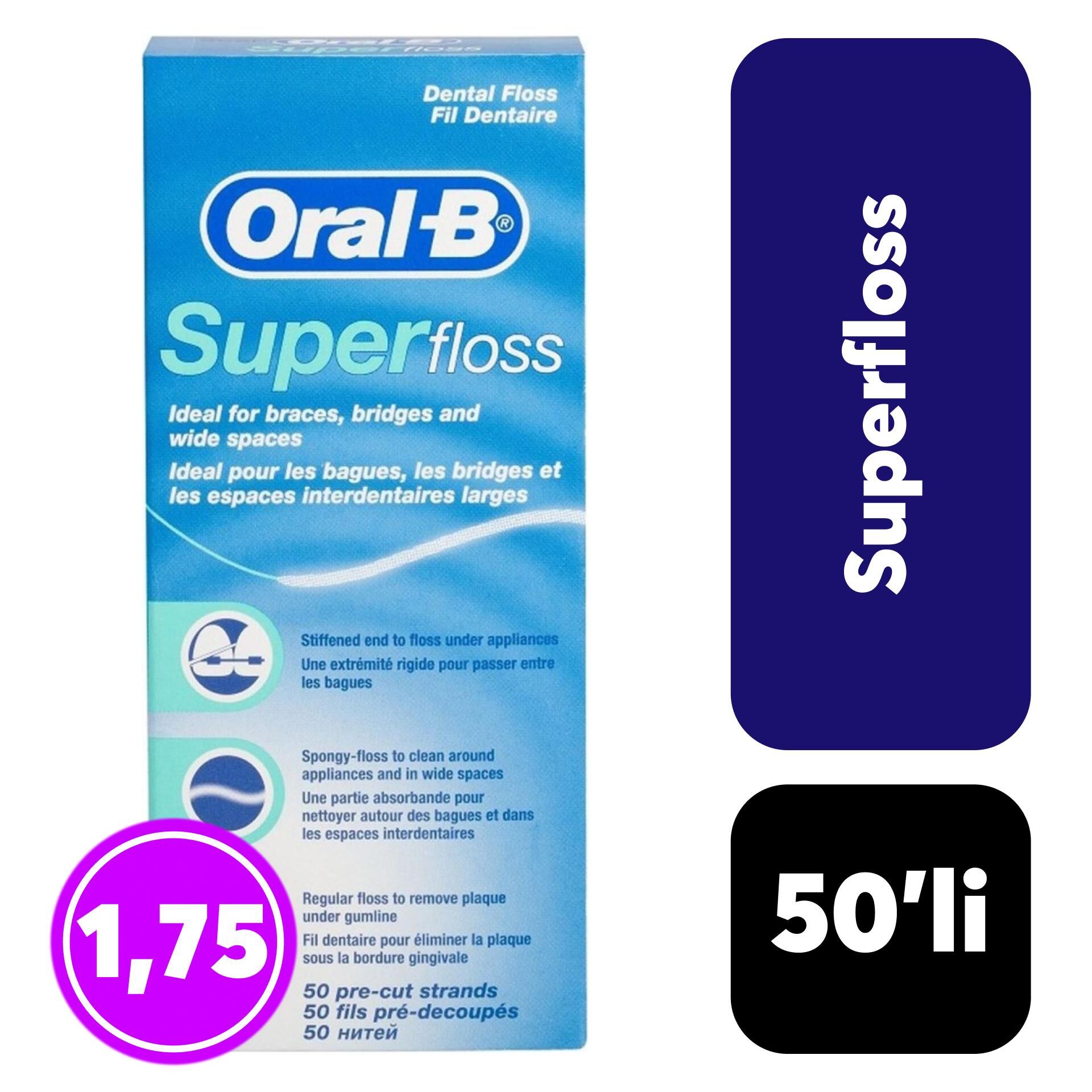 Diş İpi Oral-B 50 M Super Floss